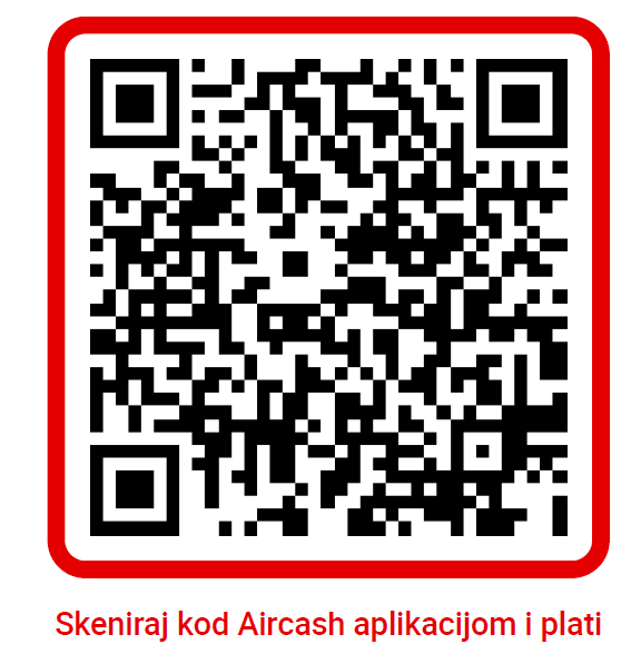 Aircash QR kod