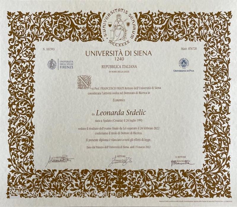 PhD diploma
